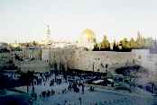 The Wailing Wall and the Dome of the Rock